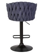 Стул барный DOBRIN LEON, синяя ткань (LAR-275-29) — изображение 4