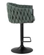 Стул барный DOBRIN LEON, зеленая ткань (LAR 275-23) — изображение 3