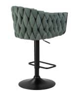 Стул барный DOBRIN LEON, зеленая ткань (LAR 275-23) — изображение 4