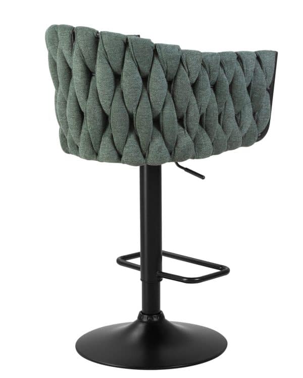 Стул барный DOBRIN LEON, зеленая ткань (LAR 275-23) — изображение 4