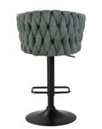 Стул барный DOBRIN LEON, зеленая ткань (LAR 275-23) — изображение 5