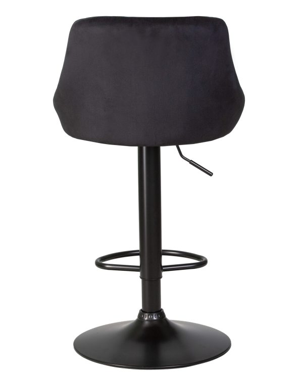 Стул барный DOBRIN LOGAN BLACK, черный велюр (MJ9-101) — изображение 5
