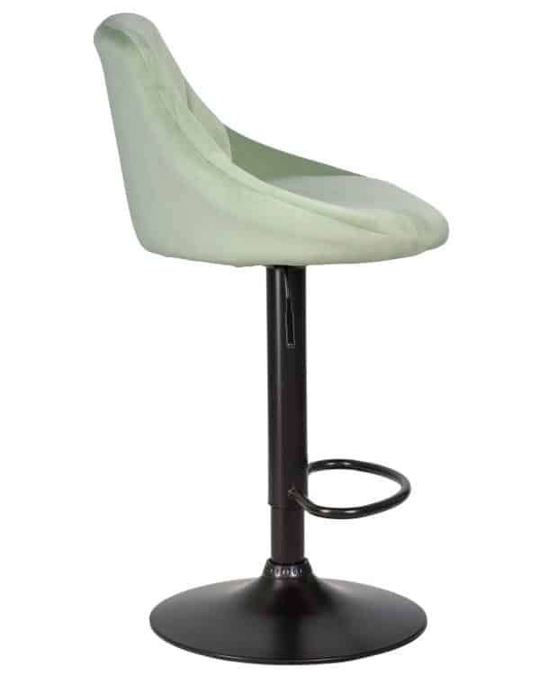 Стул барный DOBRIN LOGAN BLACK, мятный велюр (MJ9-87) — изображение 3