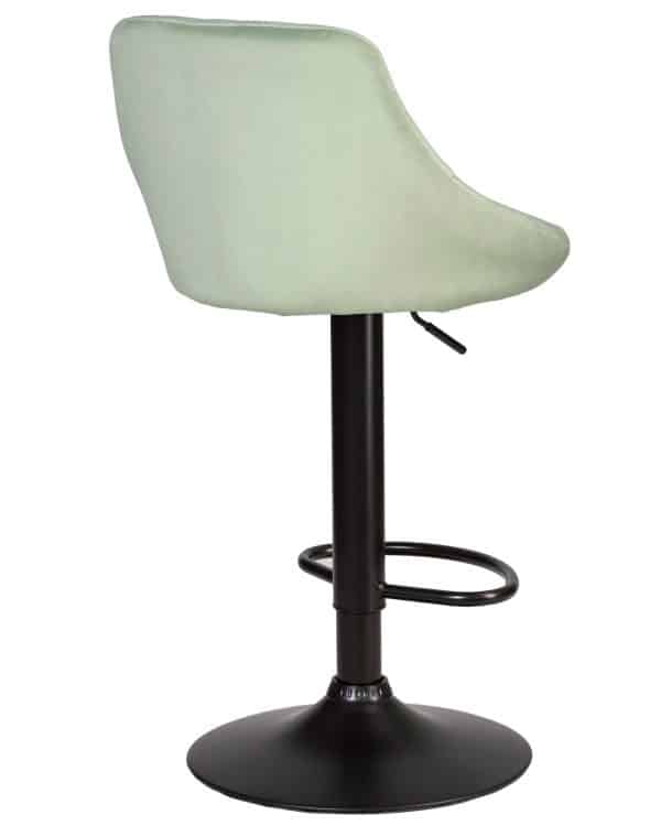 Стул барный DOBRIN LOGAN BLACK, мятный велюр (MJ9-87) — изображение 4