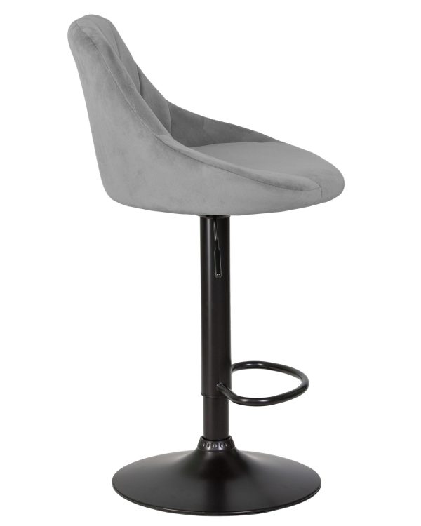 stul-barnyj-dobrin-logan-black-seryj-veljur-mj9-75-2 Стул барный DOBRIN LOGAN BLACK, серый велюр (MJ9-75) — изображение 3