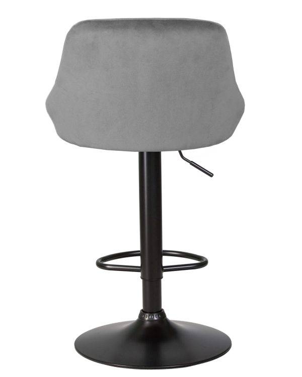 stul-barnyj-dobrin-logan-black-seryj-veljur-mj9-75-4 Стул барный DOBRIN LOGAN BLACK, серый велюр (MJ9-75) — изображение 5
