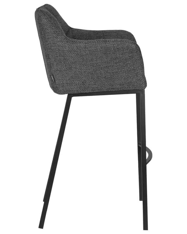 Стул барный DOBRIN LUCAS, серая ткань (F-22) — изображение 3