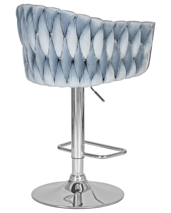 Стул барный DOBRIN MARCEL, пудрово-голубой велюр (MJ9-74) — изображение 4