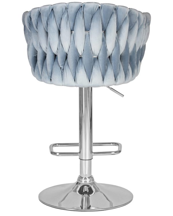Стул барный DOBRIN MARCEL, пудрово-голубой велюр (MJ9-74) — изображение 5