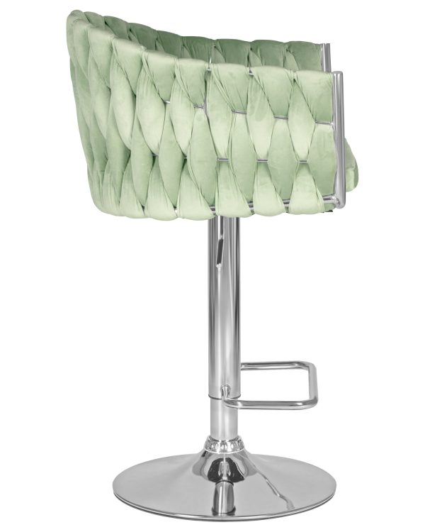 Стул барный DOBRIN MARCEL, пудрово-мятный велюр (MJ9-87) — изображение 3