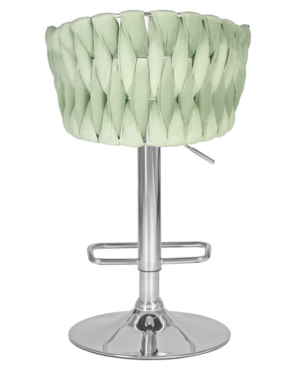 Стул барный DOBRIN MARCEL, пудрово-мятный велюр (MJ9-87) — изображение 5
