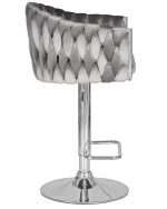 Стул барный DOBRIN MARCEL, серый велюр (MJ9-75) — изображение 3