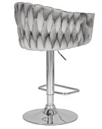Стул барный DOBRIN MARCEL, серый велюр (MJ9-75) — изображение 4