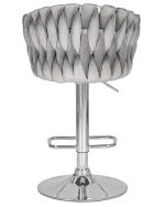 Стул барный DOBRIN MARCEL, серый велюр (MJ9-75) — изображение 5