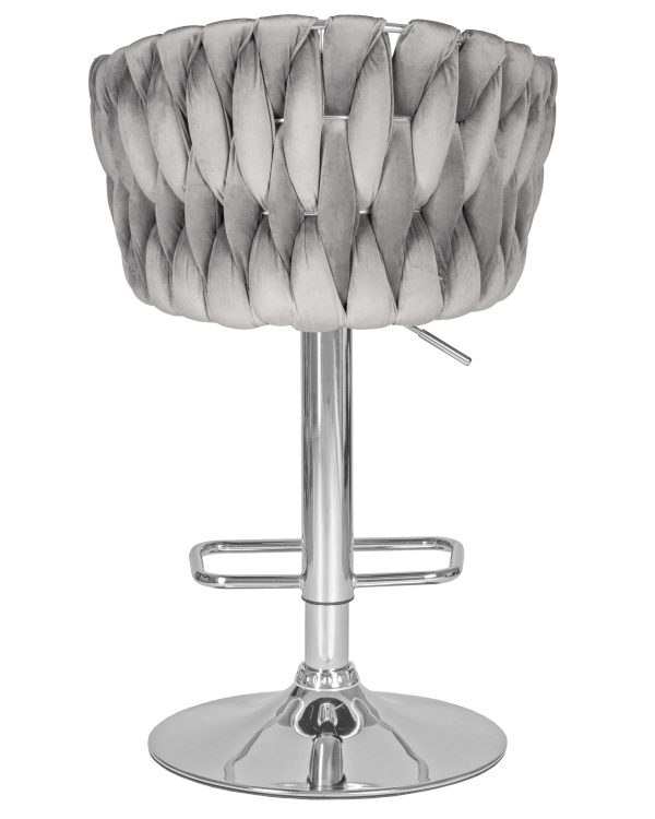 Стул барный DOBRIN MARCEL, серый велюр (MJ9-75) — изображение 5
