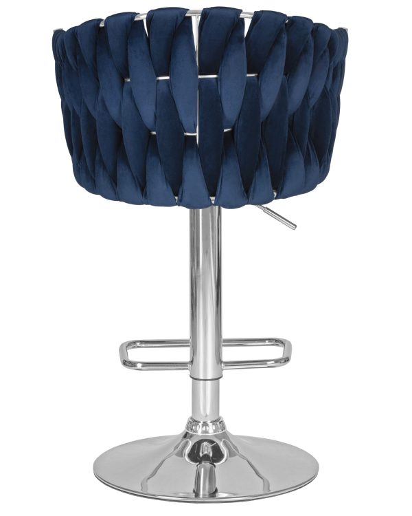 Стул барный DOBRIN MARCEL, синий велюр (MJ9-117) — изображение 5