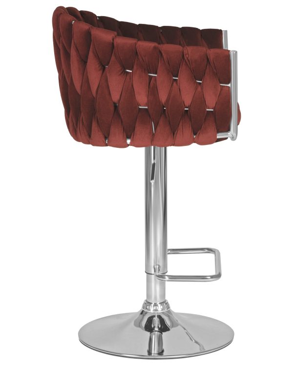 Стул барный DOBRIN MARCEL, винный велюр (MJ9-35) — изображение 3