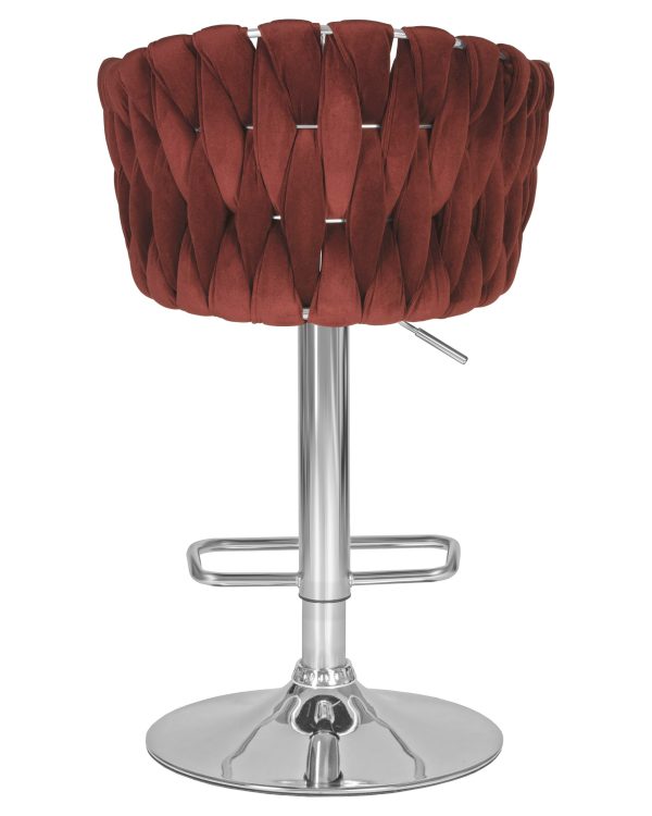 Стул барный DOBRIN MARCEL, винный велюр (MJ9-35) — изображение 5