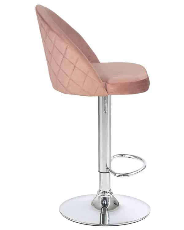 Стул барный DOBRIN MILANA, пудрово-розовый велюр (MJ9-32) — изображение 3