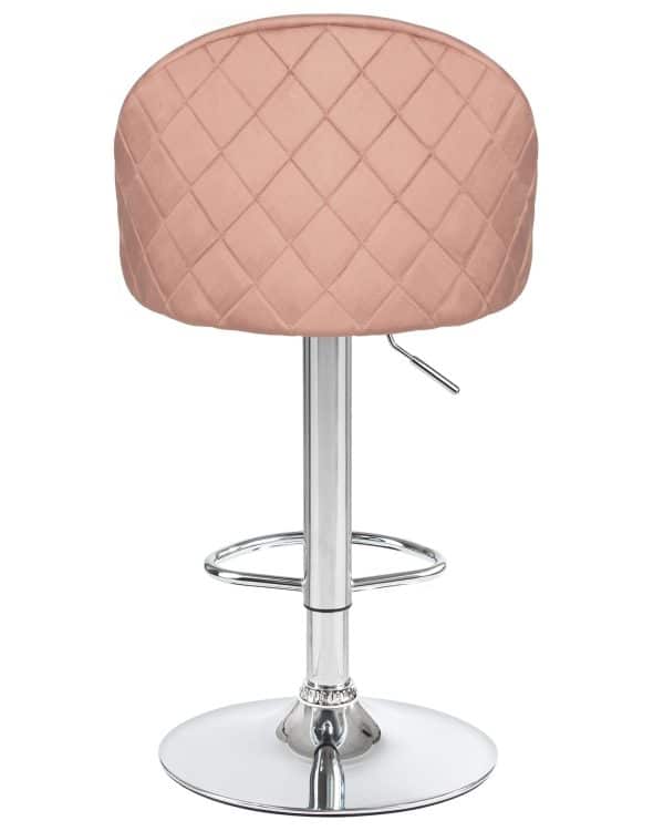 Стул барный DOBRIN MILANA, пудрово-розовый велюр (MJ9-32) — изображение 5