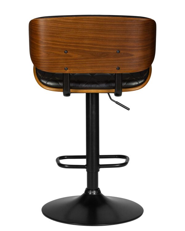 stul-barnyj-dobrin-morgan-cvet-chernyj-gljanec-pu-abd-002-4 Стул барный DOBRIN MORGAN, цвет черный глянец PU ABD 002 — изображение 5