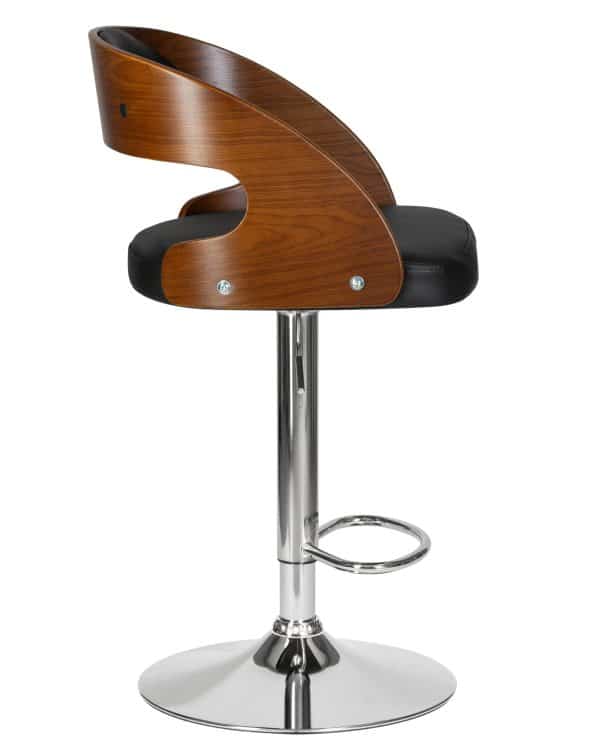 Стул барный DOBRIN NICK, цвет черный PU ABA 001 — изображение 3