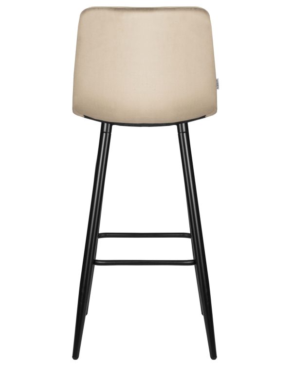 Стул барный DOBRIN NICOLE, черные матовые ножки, мокко велюр (108-104) — изображение 5