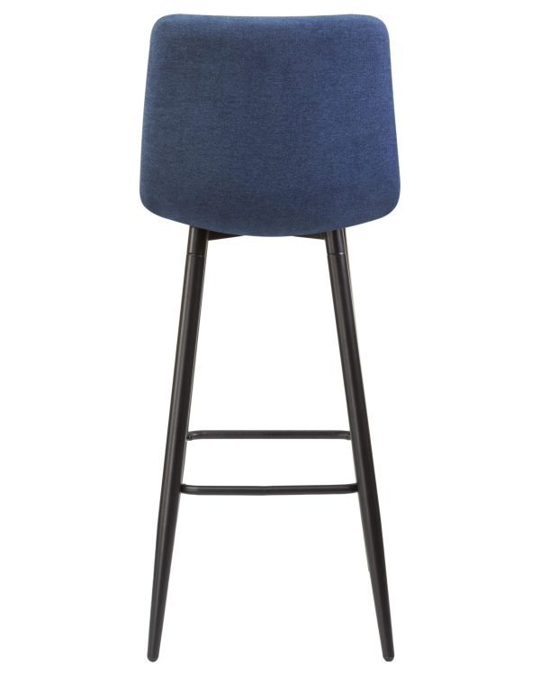 Стул барный DOBRIN NICOLE, черные матовые ножки, синяя ткань (UF860-14B) — изображение 5