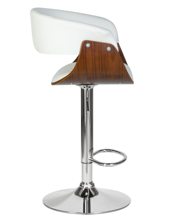 stul-barnyj-dobrin-ostin-cvet-belyj-pu-aba-008-2 Стул барный DOBRIN OSTIN, цвет белый PU ABA 008 — изображение 3