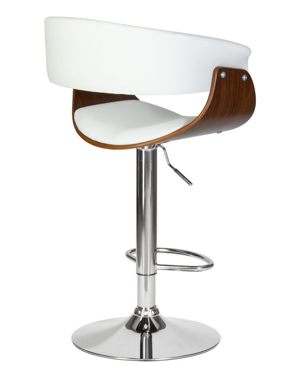 stul-barnyj-dobrin-ostin-cvet-belyj-pu-aba-008-3 Стул барный DOBRIN OSTIN, цвет белый PU ABA 008 — изображение 4