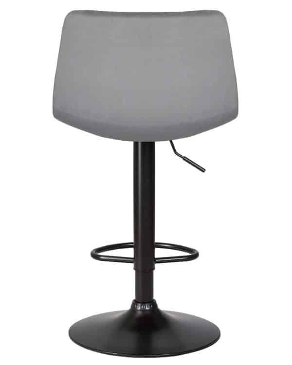 Стул барный DOBRIN TAILOR BLACK, серый велюр (MJ9-75) — изображение 5