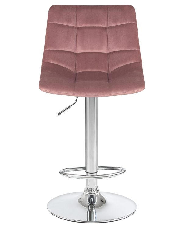Стул барный DOBRIN TAILOR, пудрово-розовый велюр (MJ9-32) — изображение 5