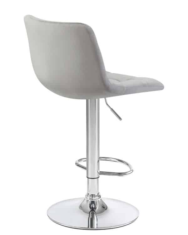 Стул барный DOBRIN TAILOR, серый велюр (MJ9-75) — изображение 3