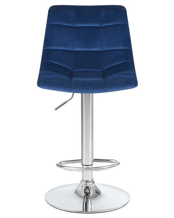 Стул барный DOBRIN TAILOR, синий велюр (MJ9-117) — изображение 5