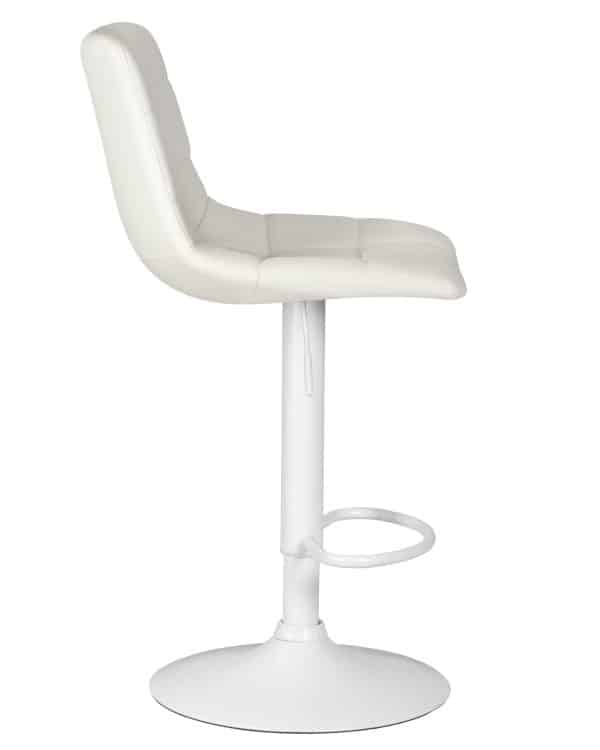 Стул барный DOBRIN TAILOR WHITE, белый PU — изображение 3