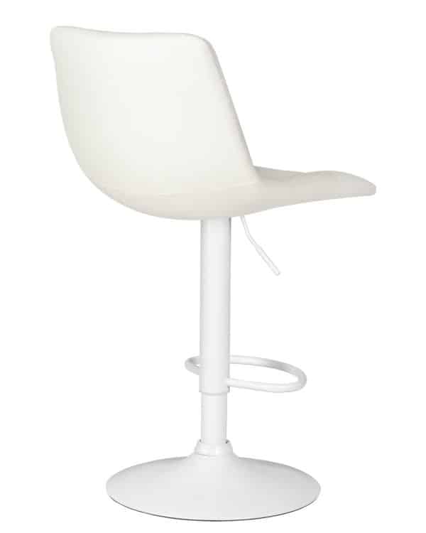 Стул барный DOBRIN TAILOR WHITE, белый PU — изображение 4