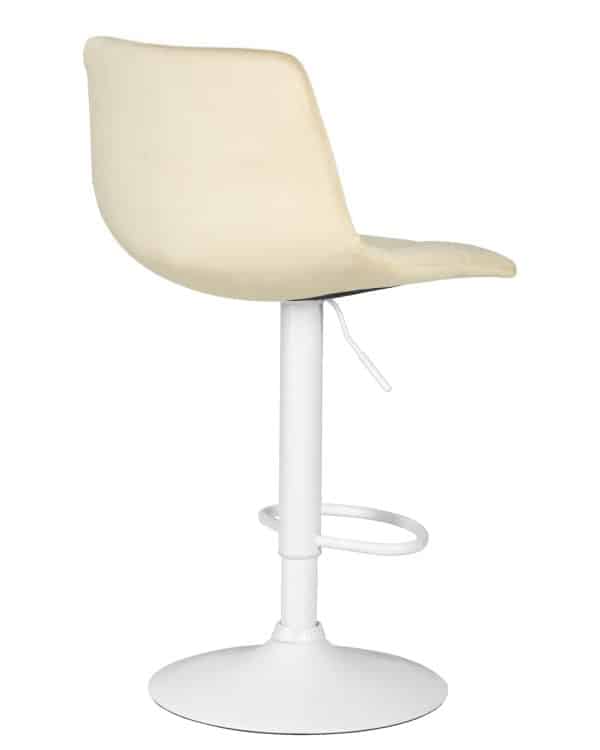 Стул барный DOBRIN TAILOR WHITE, бежевый велюр (MJ9-10) — изображение 4
