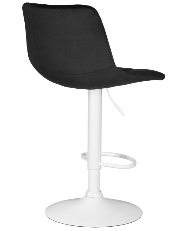 Стул барный DOBRIN TAILOR WHITE, черный велюр (MJ9-101) — изображение 4