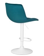 Стул барный DOBRIN TAILOR WHITE, морской волны велюр (MJ9-99) — изображение 4