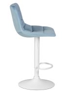 Стул барный DOBRIN TAILOR WHITE, пудрово-голубой велюр (MJ9-74) — изображение 3