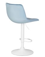 Стул барный DOBRIN TAILOR WHITE, пудрово-голубой велюр (MJ9-74) — изображение 4