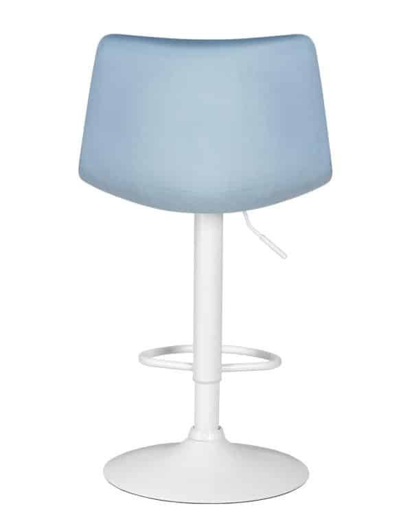 Стул барный DOBRIN TAILOR WHITE, пудрово-голубой велюр (MJ9-74) — изображение 5