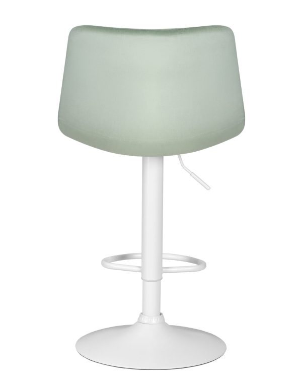 Стул барный DOBRIN TAILOR WHITE, пудрово-мятный велюр (MJ9-87) — изображение 5