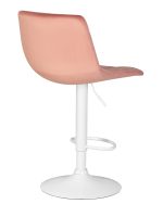 Стул барный DOBRIN TAILOR WHITE, пудрово-розовый велюр (MJ9-32) — изображение 4