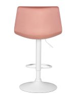 Стул барный DOBRIN TAILOR WHITE, пудрово-розовый велюр (MJ9-32) — изображение 5