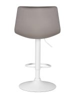 Стул барный DOBRIN TAILOR WHITE, серый велюр (MJ9-75) — изображение 5
