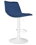 Стул барный DOBRIN TAILOR WHITE, синий велюр (MJ9-117) — изображение 4