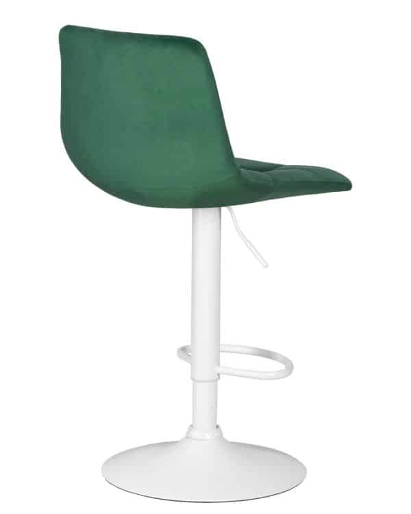 Стул барный DOBRIN TAILOR WHITE, зеленый велюр (MJ9-88) — изображение 4