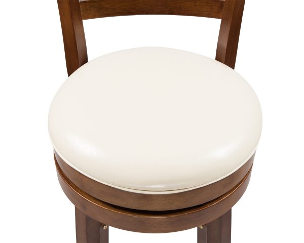 Стул барный DOBRIN WILLIAM BAR, шоколад, кремовый — изображение 5