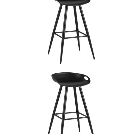 Стул барный Флэш черный 2 шт